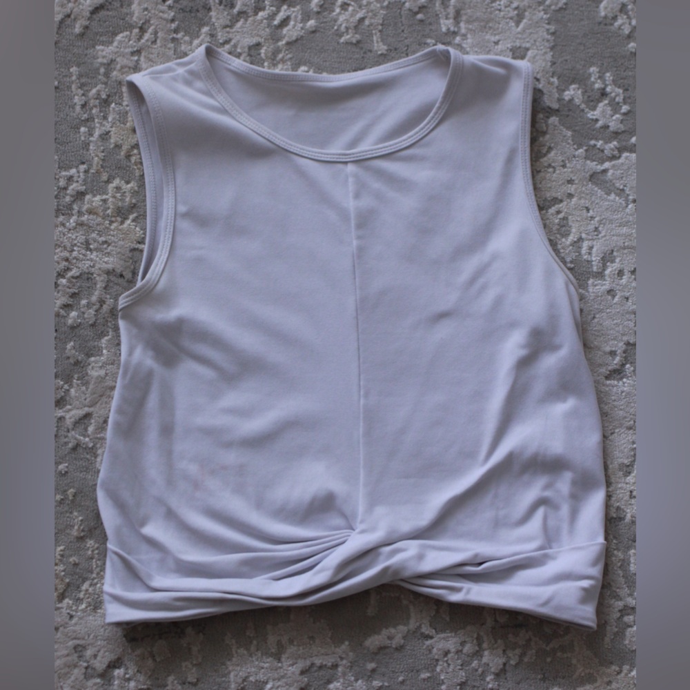White Paragon Athletic Crop Shirt